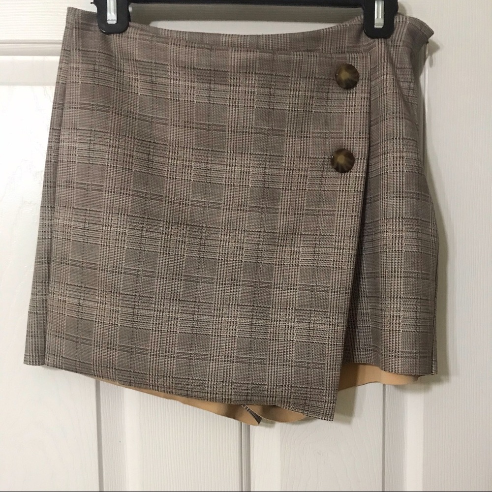 ZARA Checkered Skort